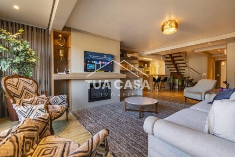 Cobertura Duplex de 04 suítes 1 suíte com hidro centro Gramado