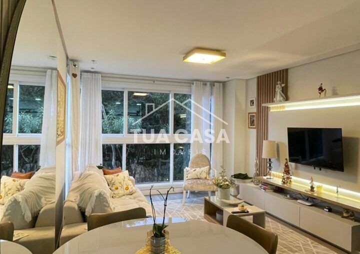 Apartamento mobiliado à venda no Toscano Residencial em Gramado com 2 dormitórios