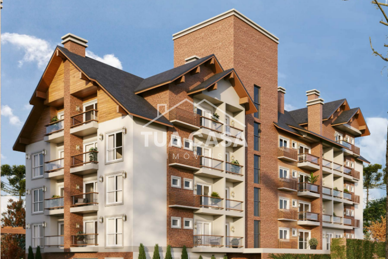 Apartamento à venda no Milano no centro de Canela com 2 suítes