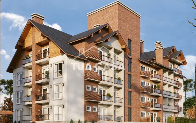 Apartamento à venda no Milano no centro de Canela com 2 suítes